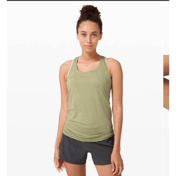 Lululemon Swiftly Tech Racerback 2.0 Tank Top 4 Vista Green Gym Running Workout - Picture 1 of 7